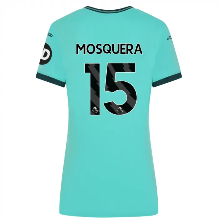 Wolves Kits Shop | Official 2025-26 Wolves Away Shirt – Womens MOSQUERA 15 Wolverhampton Wanderers Apparel